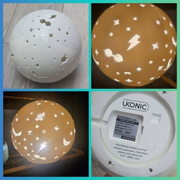 Potter The Wizar cutout charms LED night light globe no micro usb cord included - Picture 1 of 13